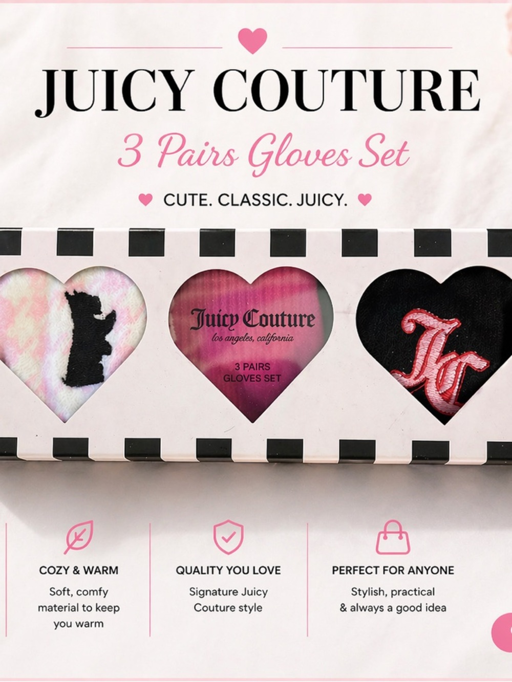 Juicy Couture Glove Gift Set